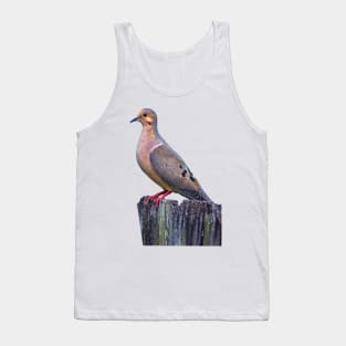 Mourning Dove on a Fence Tank Top